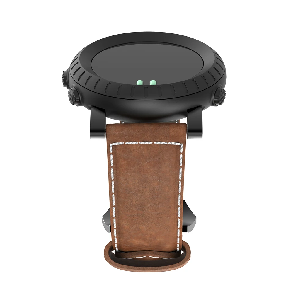 Bemorcabo для Suunto Core Watch Band, роскошный кожаный ремешок для замены часов, браслет для Suunto Core Smart Watch, коричневый