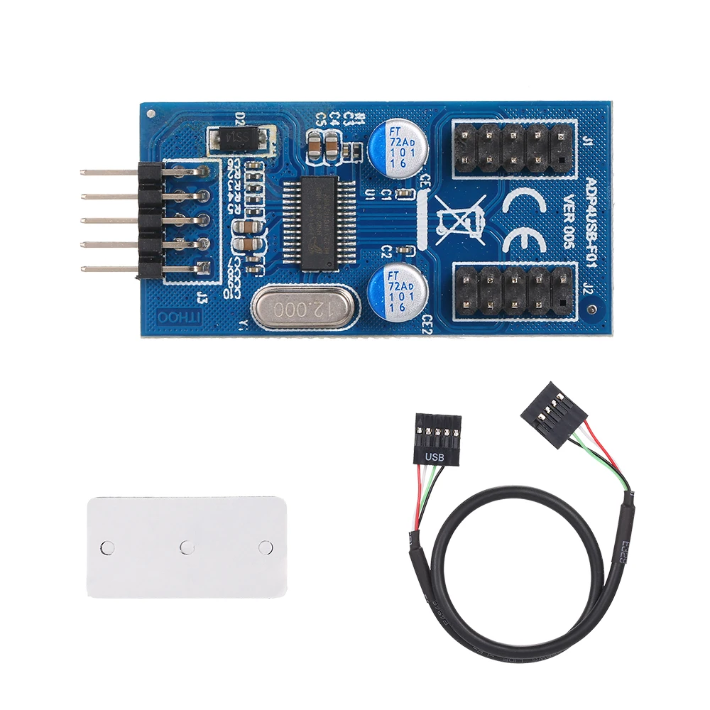 Материнская плата 9Pin заголовок USB к 2 папа адаптер карты USB2.0 9Pin к двойной 9Pin разъем сплиттер