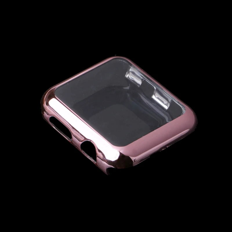 1pc 38mm Ultra-Thin Full Screen Protector Cover PC Case For Apple Watch