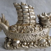 Suyun0042465@+++ Королевский дворец Белый Медь Серебро фэн-шуй Лаки деньги богатство парусник