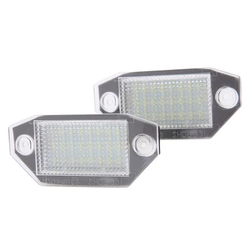 

Mayitr 2pcs 12V 24LED White Number License Plate Light Car License Lamp Fit For Ford Mondeo MK3 2000-2007