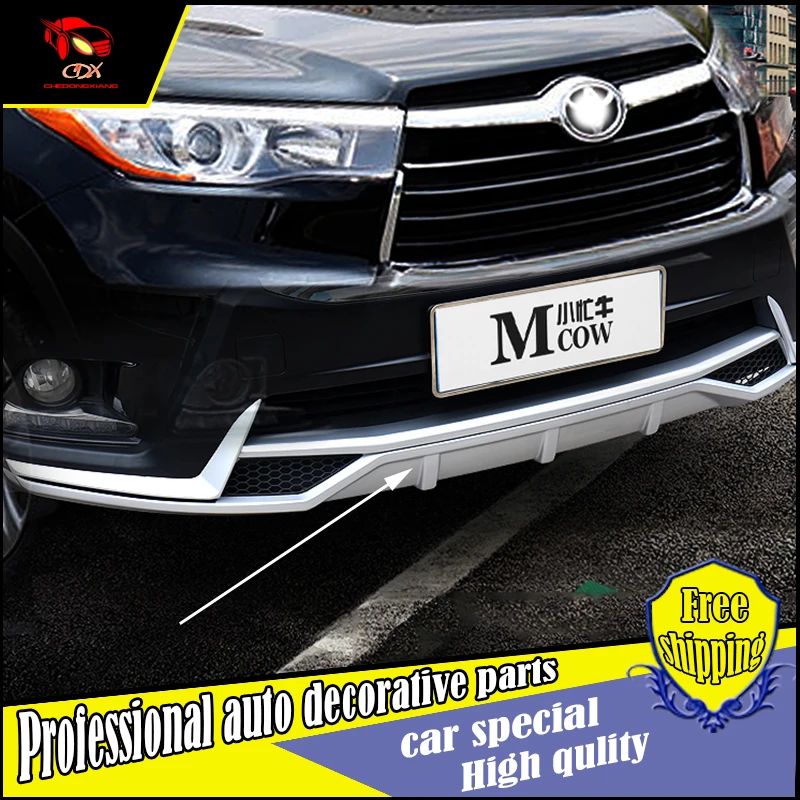 Car styling Plastic Front Rear Body Fender Bumper For Toyota Highlander