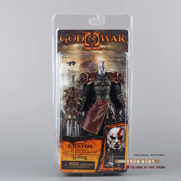 Фигурка NECA God of War 2 II Kratos in Ares Armor W Blades ПВХ экшн фигурка игрушка подарок на