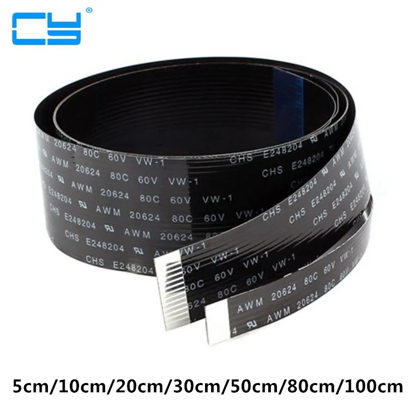 

FPV 5cm 10cm 20cm 30cm 50cm 80cm 100cm FPC Ribbon Flat Cable Pitch 20pin for HDMI HDTV Multicopter Aerial Photography