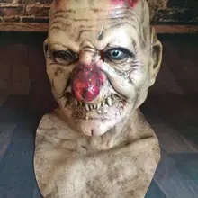 Страшная латексная маска Джокера, клоуна, страшные маски, Старый зуб, холлоуин, кровяные маски, капот/Фестиваль зомби в стиле melton