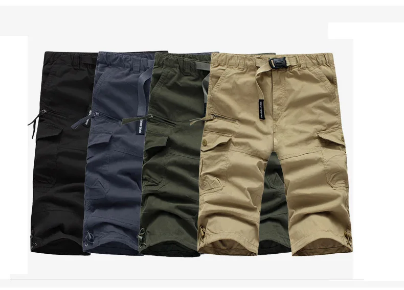 Новинка 2017, хлопковый, более карман Seven Point шорты больших размеров Мужские штаны для мужчин и европейского уголовного оборудование Шорты