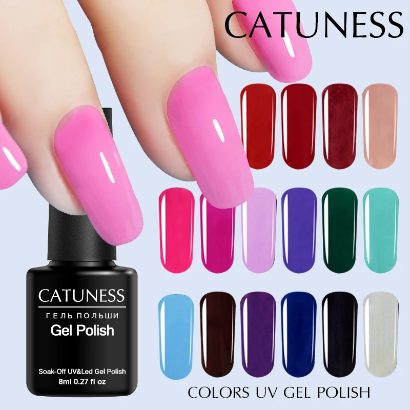 CATUNESS 29 разноцветный Гель лак для ногтей Полировка Светодиодный УФ гель маникюр