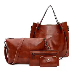 JIULINZimu сумка 2019 женская сумка комплект из четырех предметов сумка на плечо сумка Skew сумка