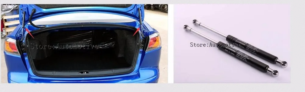 2Pcs Auto Del Portellone Posteriore Boot Ascensor De Apoyo Gas Struts Molla 2010-2014 2015 2016 2017 Per Mitsubishi Lancer Ex