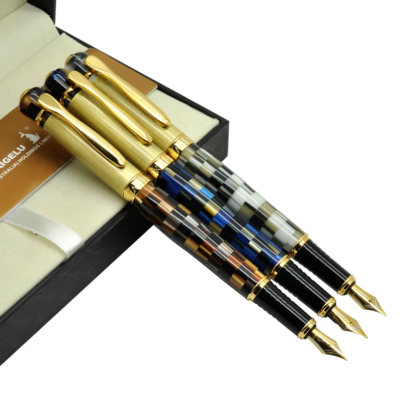 

M Nib Fountain Pen sumptuous amber style 3 colors to choose Kaigelu 336 office and school stationery FREE SHIPPING