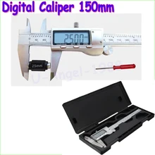 1pcs 6″ 150mm Metal Housed Digital Vernier Caliper