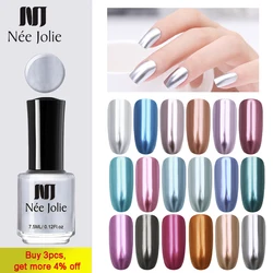 Nee Jolie 3.5Ml Plata Espejo Esmalte de Uñas Color Rosa Oro Color Transparente 7.5Ml Esmalte de Uñas Duradero Esmalte de Uñas de Secado Rápido Nee Jolie 3.5Ml Plata Espejo Esmalte de Uñas Color Rosa Oro Color Transparente 7.5Ml Esmalte de Uñas Duradero Esmalte de Uñas de Secado Rápido