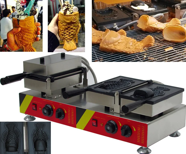 Pizza Cone Waffle Machine/fish shaped Taiyaki Maker in Food Processors