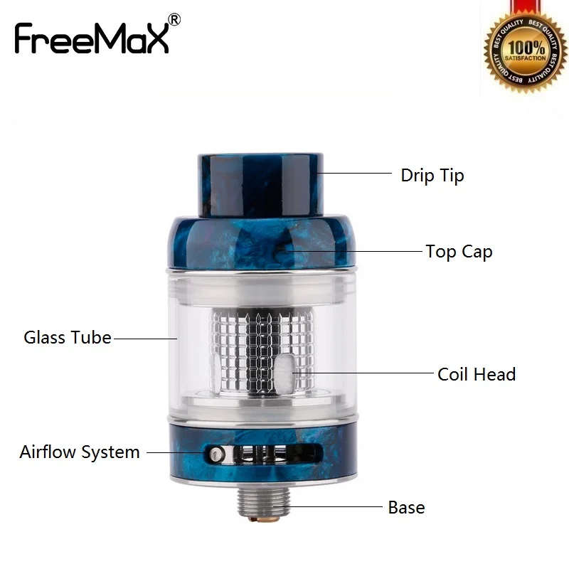 Оригинальный Freemax Fireluke Mesh Vape Tank 3 мл 316L электронная сигарета 510 атомайзер Смола