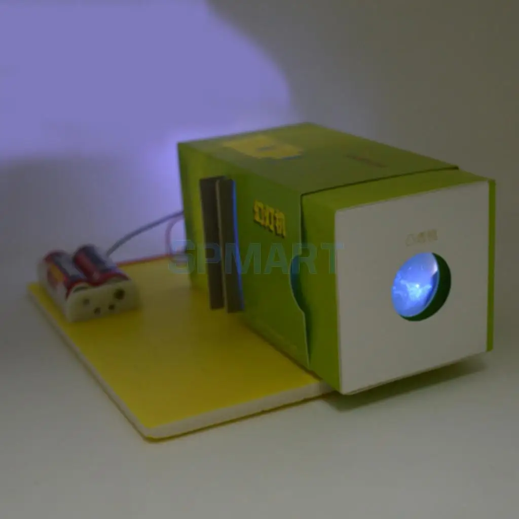 DIY Assembly Paper Slide Projector Model Scientific Nature Experiment Model Lab Supply Children Educational Toy Office Decor