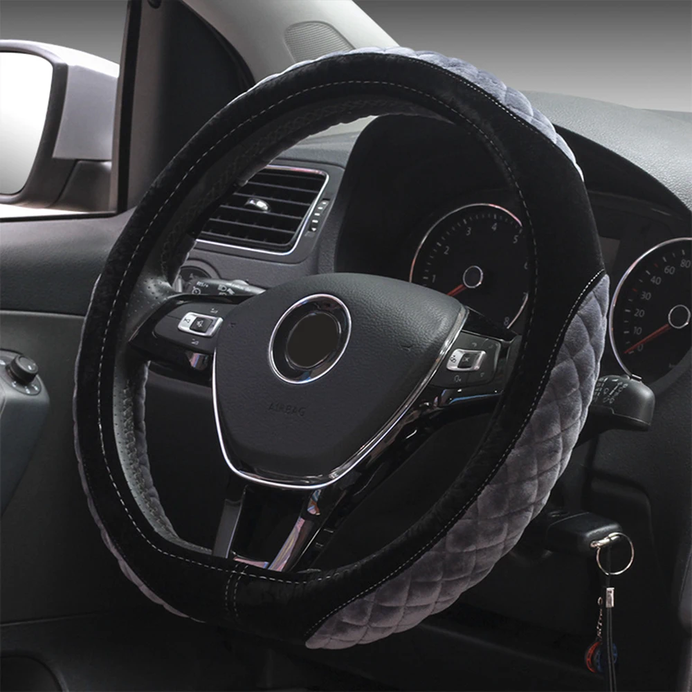 Buy Universal Soft Short Fur Car Steering Wheel Cover