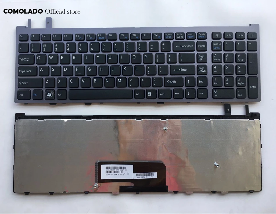 US English Keyboard For Sony VAIO VGN-AW VGNAW  With Frame Laptop Keyboard US Layout