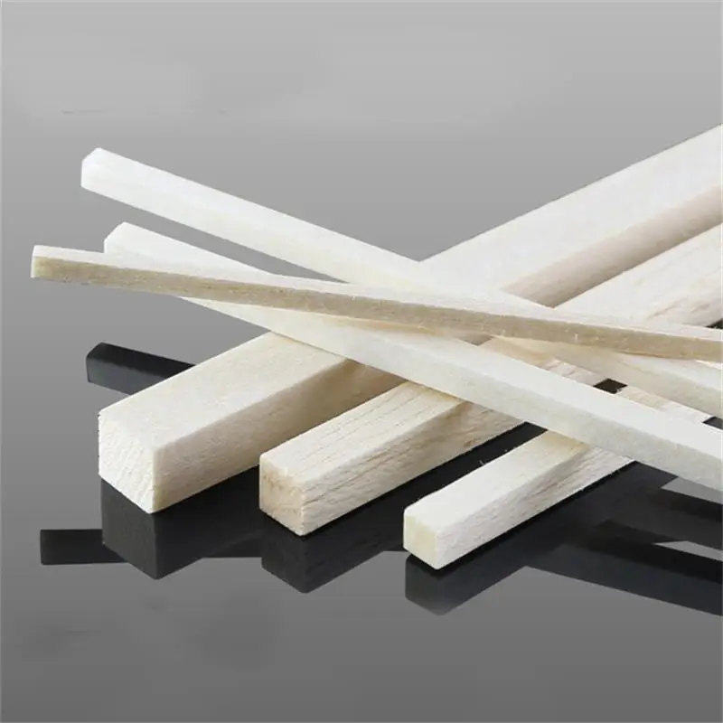 

AAA+ Balsa Wood Rod batten Stick Balsa Plywood For RC Airplane Boat Model Sand Table DIY Unfinished Wood Hobby Aircraft