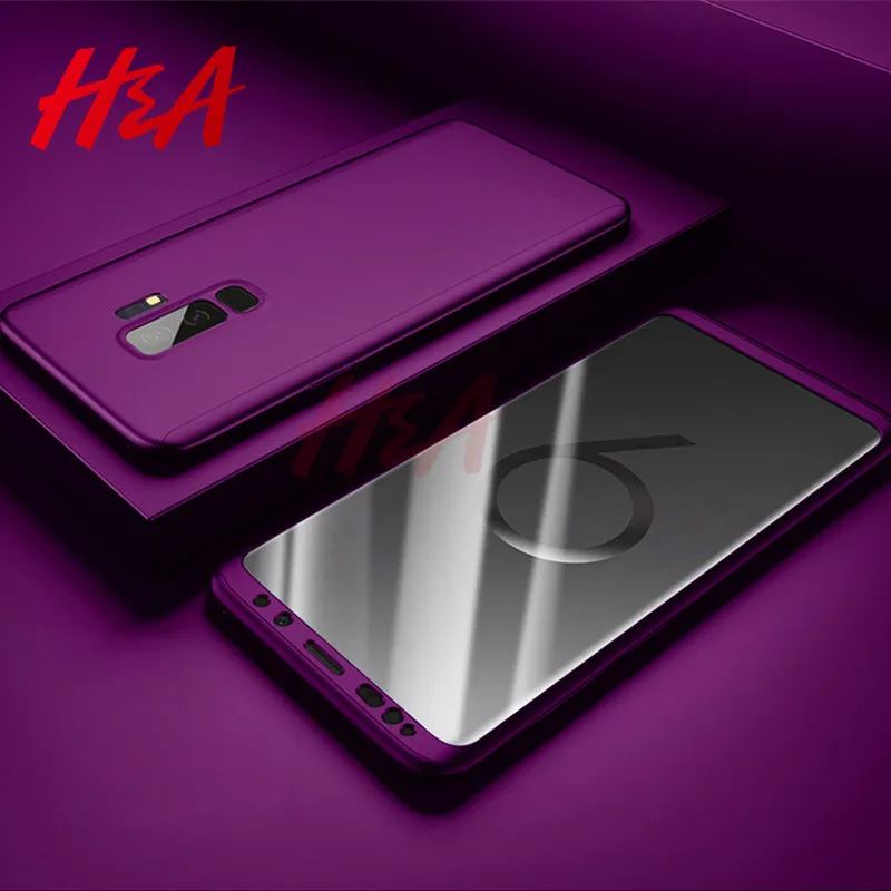 

H&A 360 Full Cover Case For Samsung Galaxy S9 S10 Lite S8 Plus Case Note 8 9 Protective Case For Samsung S10E S9 S8 Phone Case