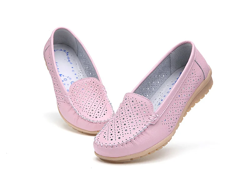 AH 168-New Arrival Cow Leather Women Loafers-12
