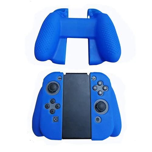 Силиконовый чехол высокого качества для Nintend Switch NS NX Игровая приставка с джойстиком Joy-Con рукоятка контроллер Защитная крышка - Цвет: blue