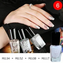 4 Pcs Peel Off Nail Polish Kit Breathable Non Toxic Peelable UV Gel Nail Lacquer OR88