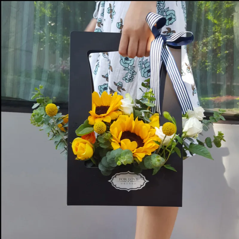 5 шт. бумажные корзины для цветов в винтажном стиле|flower bunch|gift flowerbasket flowers |