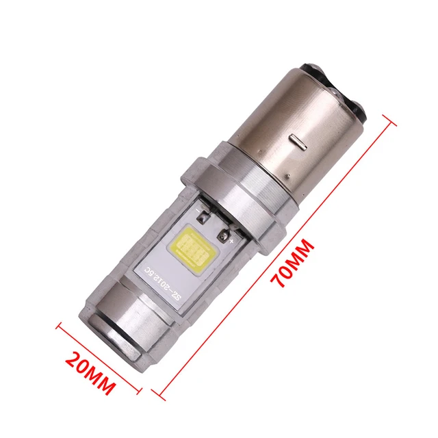 1x H6 BA20D Led Headlight Light BA20D Motorcycle Led Headlight High Low  Beam BA20D COB Motorbike Headlight Fog Light Bulb - AliExpress