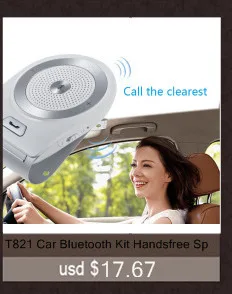 Bluetooth автомобилей Солнцезащитный козырек динамик в автомобильный спикерфон качество громкой связи автомобильный комплект с DSP автомобильный комплект HD воспроизведения музыки