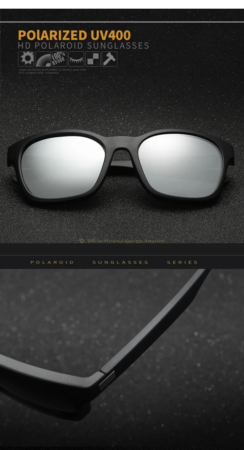 Спортивные солнцезащитные очки мужские Поляризованные ПК рамка UV400 защита Открытый езда вождения кемпинговые очки рыбалка с Чехол