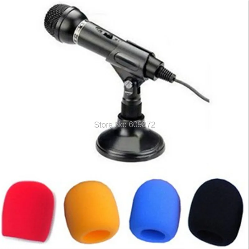 Linhuipad Colorful Handheld Stage Microphone Windshields Foam Mic Cover