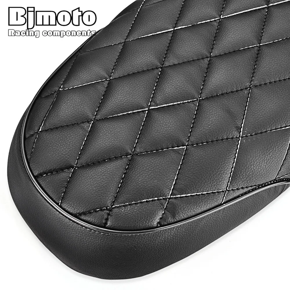 Мотоциклетная черная винтажная подушка на сиденье BJMOTO для Yamaha Honda Kawasaki Cafe Racer|cushion
