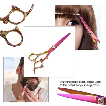 

Professional Hairdressing Scissors Stainless Steel Hair Cutting Shears Colorful Salon Home Use