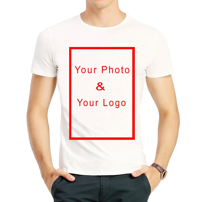 

Customized Printing Short T Shirt DIY School Team Customized Print White Top Tees T-shirt For Men and Women