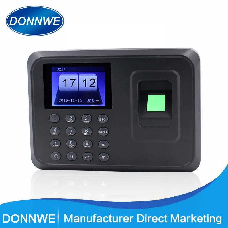 

New arrrival Donnwe F01 Biometric Fingerprint time attendance clock recorder & access control