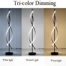 Современные светодиодные лампы для пола Гостиная светодиодная подсветка для пола стоящий Семья комнаты или спальни отделения с регулируемой яркостью освещения Алюминий Luminaria