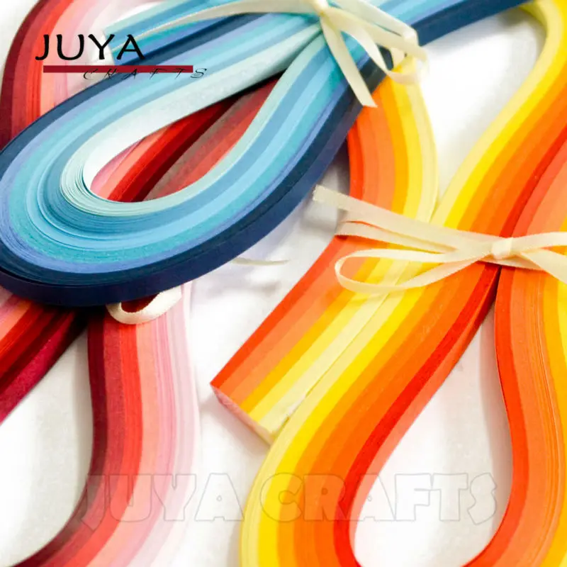 Paper Width 5mm Juya Green Shade 6 Colors Paper Quilling 3/5/7/10mm Width 540mm Length 120strips/pack 