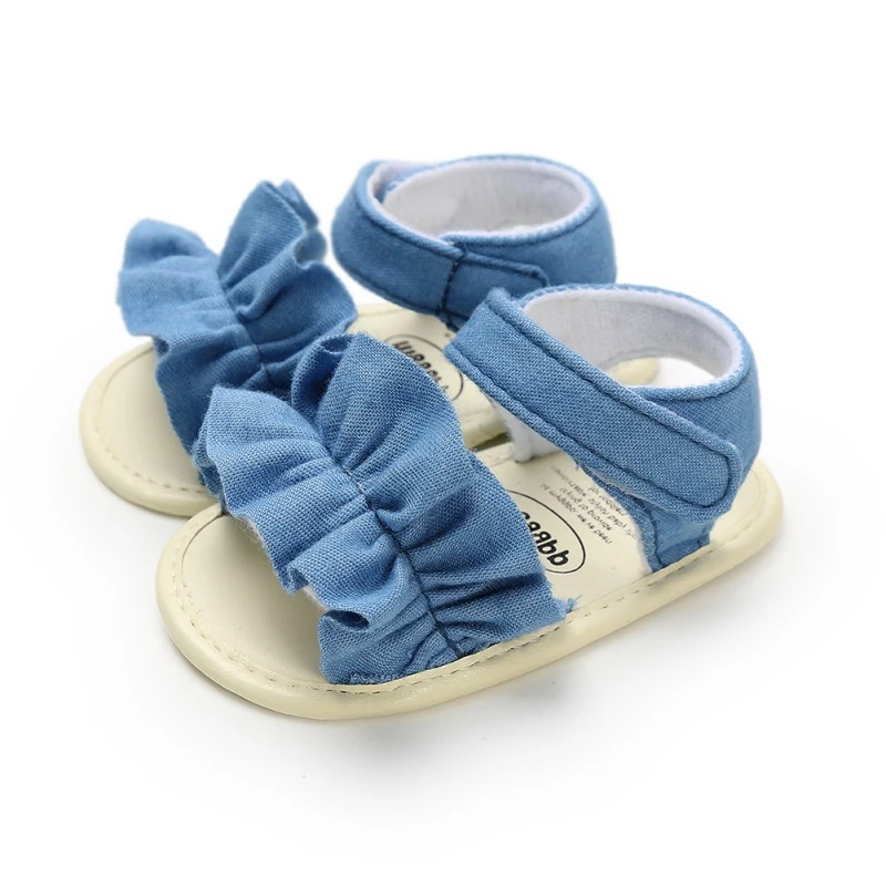 

Summer Baby Sandals for Girls Newborn Dot Bow Princess Baby Girl Shoes Cotton Sandals Baby Girl Shoes