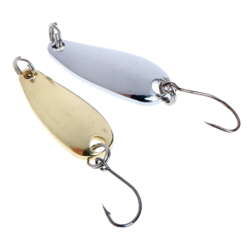 

10Pcs/lot Paillette Spoon Sequin Baits Metal Fishing Lure with Single Hook Accessories