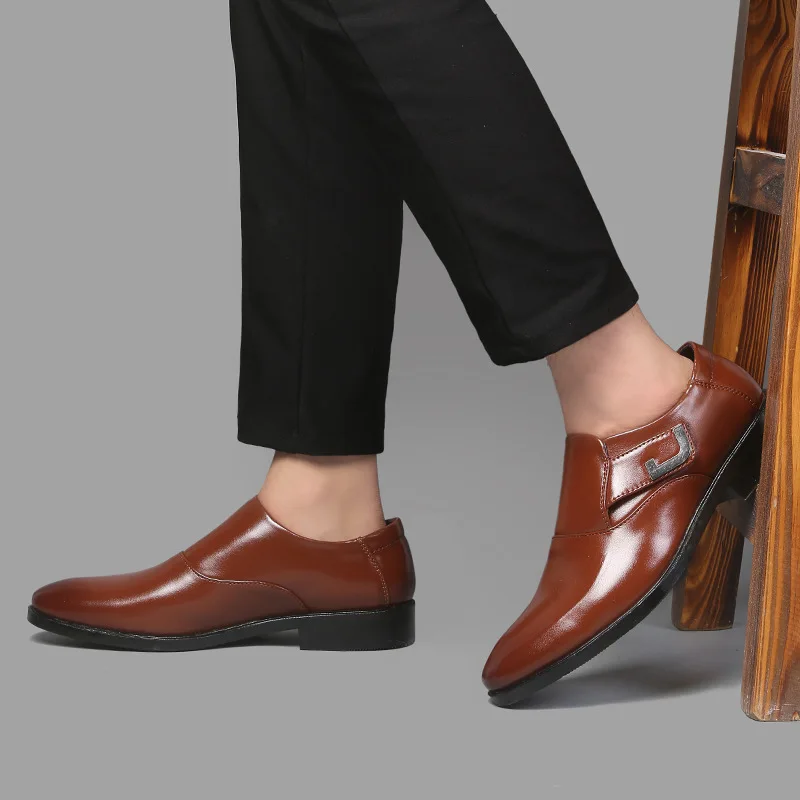 Sport Grande Taille De Hombre Chaussures Pied Ag477 En Mode Cuir Black Hommes Mariage Des Pu Zapatillas Sauvage brown SVzUMp