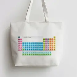 Химический элемент периодически стол Холст сумка хозяйственная сумка с изображением мультипликационных героев AN133 AN392