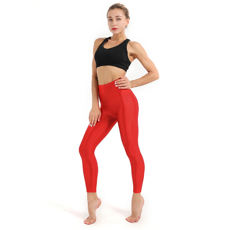 Push UP 21 Цвета блестящие люминесцентные Фитнес леггинсы Для женщин для Высокая