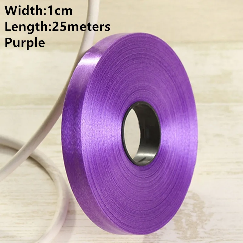 Новинка 1 рулон Width1cm-3.2cm бумажная лента ветровой колокольчик может быть завязана с воздушным шаром может быть разорвана пластиковые ленты можно свернуть ленту - Цвет: 1cm Purple