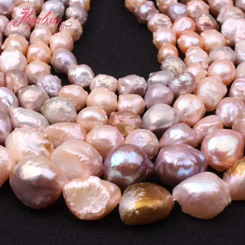 

Purple Freerom Keshi Edsion Natural Freshwater Pearl Stone Beads For DIY Women Necklace Bracelet Earrings Jewelry Making 15"
