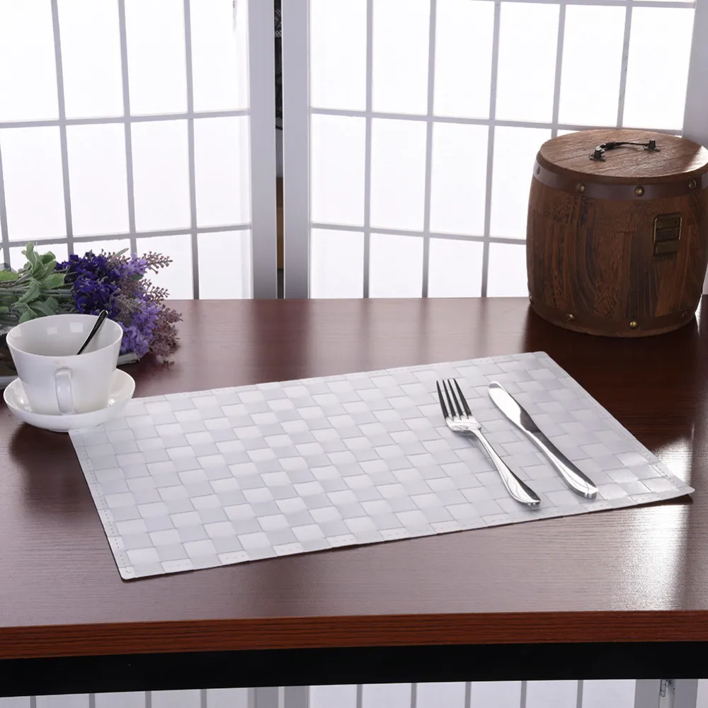 1Pc Europe Style PP Placemat Table Mat Pad Coffee Wine Tea Coasters Placemats Dining Table Place Mat Kitchen Tableware 30*45cm 1Pc Europe Style PP Placemat Table Mat Pad Coffee Wine Tea Coasters Placemats Dining Table Place Mat Kitchen Tableware 30*45cm