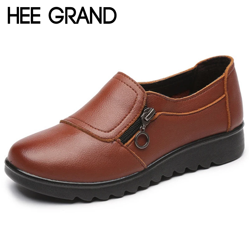HEE GRAND/2018 удобная обувь женские лоферы на платформе толстой мягкой подошве