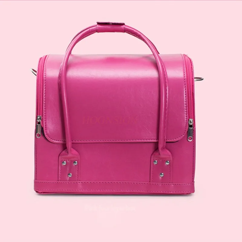 

Professional Portable Cosmetics Bag Storage Large Capacity Simple Nail Art Tattoo And Makeup Pack Make Up Packet Cosmetic