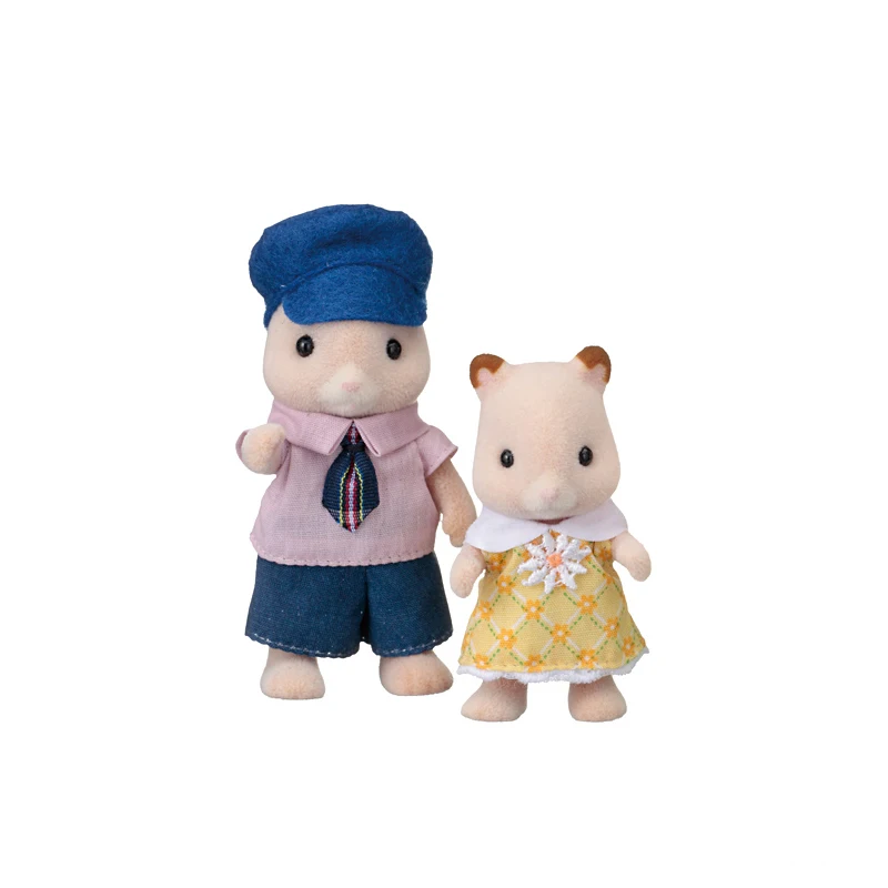 Sylvanian Families хомяк Семья Кукольный домик 4 шт. рисунок Комплект Родители и дети девочка игрушка в подарок 5121