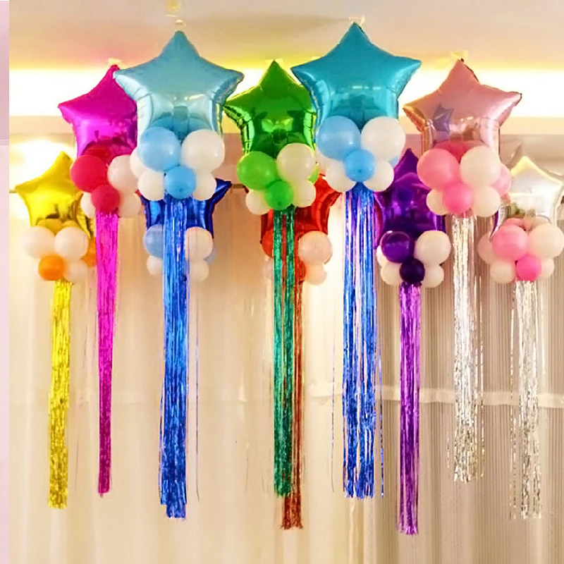 10pcs-lot-gold-silver-tasseled-curtain-ribbons-aluminium-film-for-balloon-wedding-supplies-anniversary-birthday-party