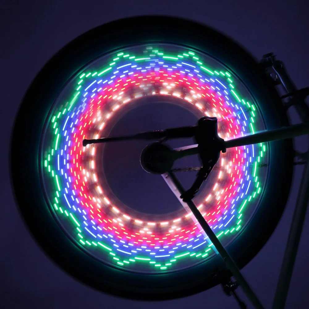 

Colorful Bicycle Lights Bike Cycling Wheel Spoke Light 32 LED 32-pattern Waterproof Riding Decorative Lighting